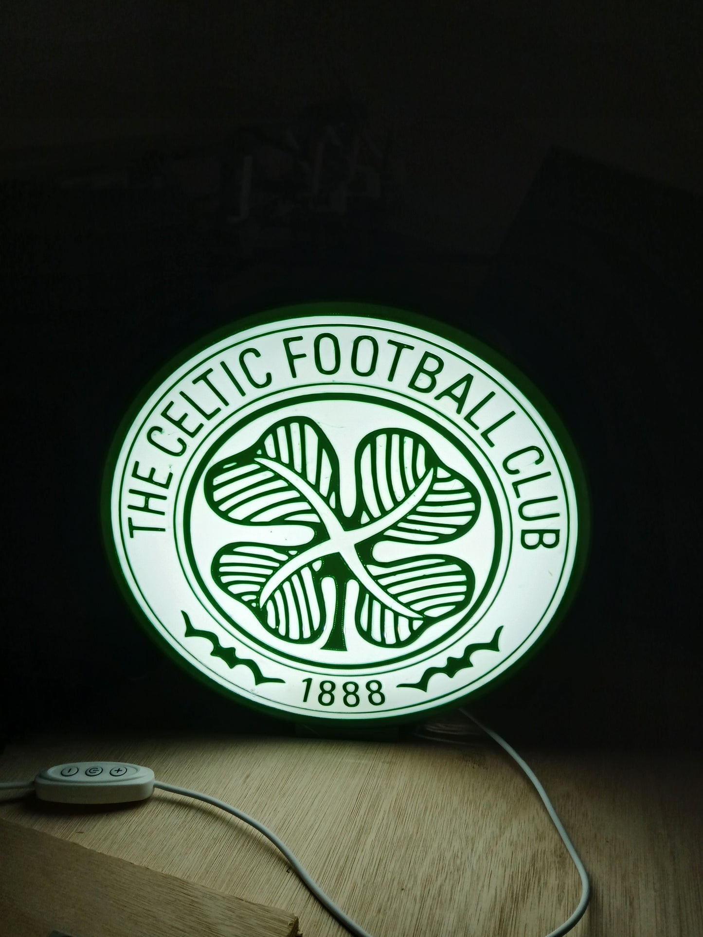 Celtic FC lightbox 25 x 25cm