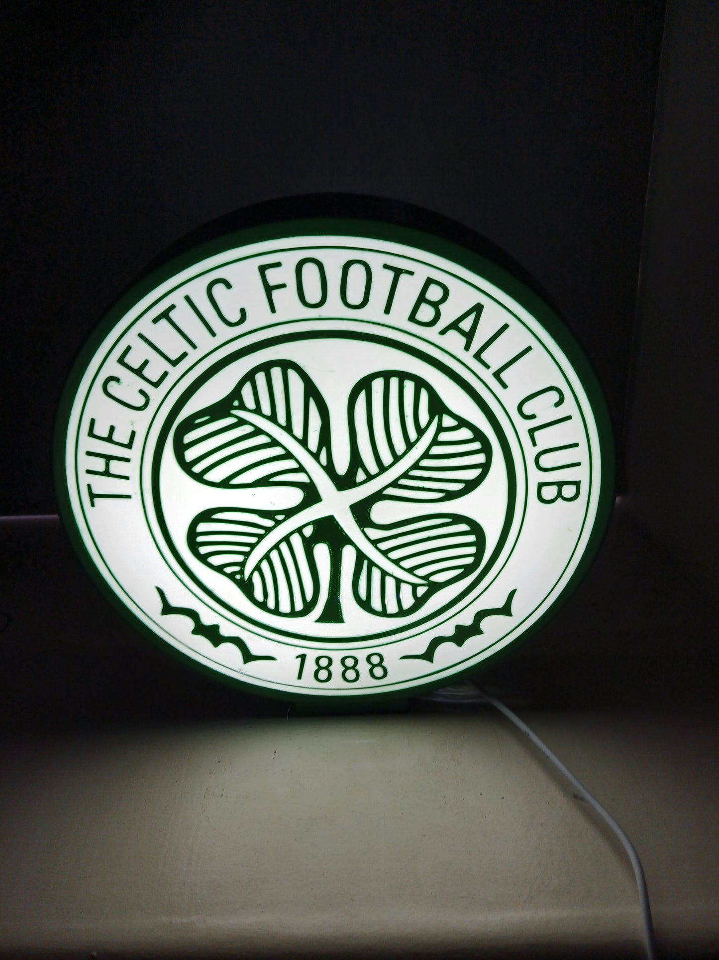 Celtic FC lightbox 25 x 25cm