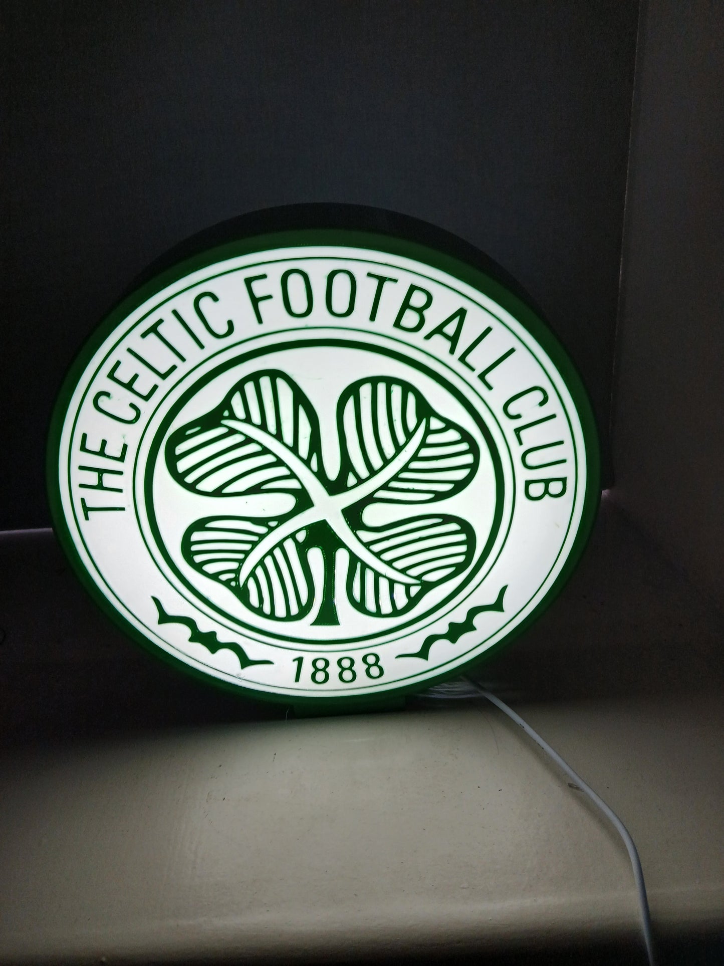 Celtic FC lightbox 25 x 25cm