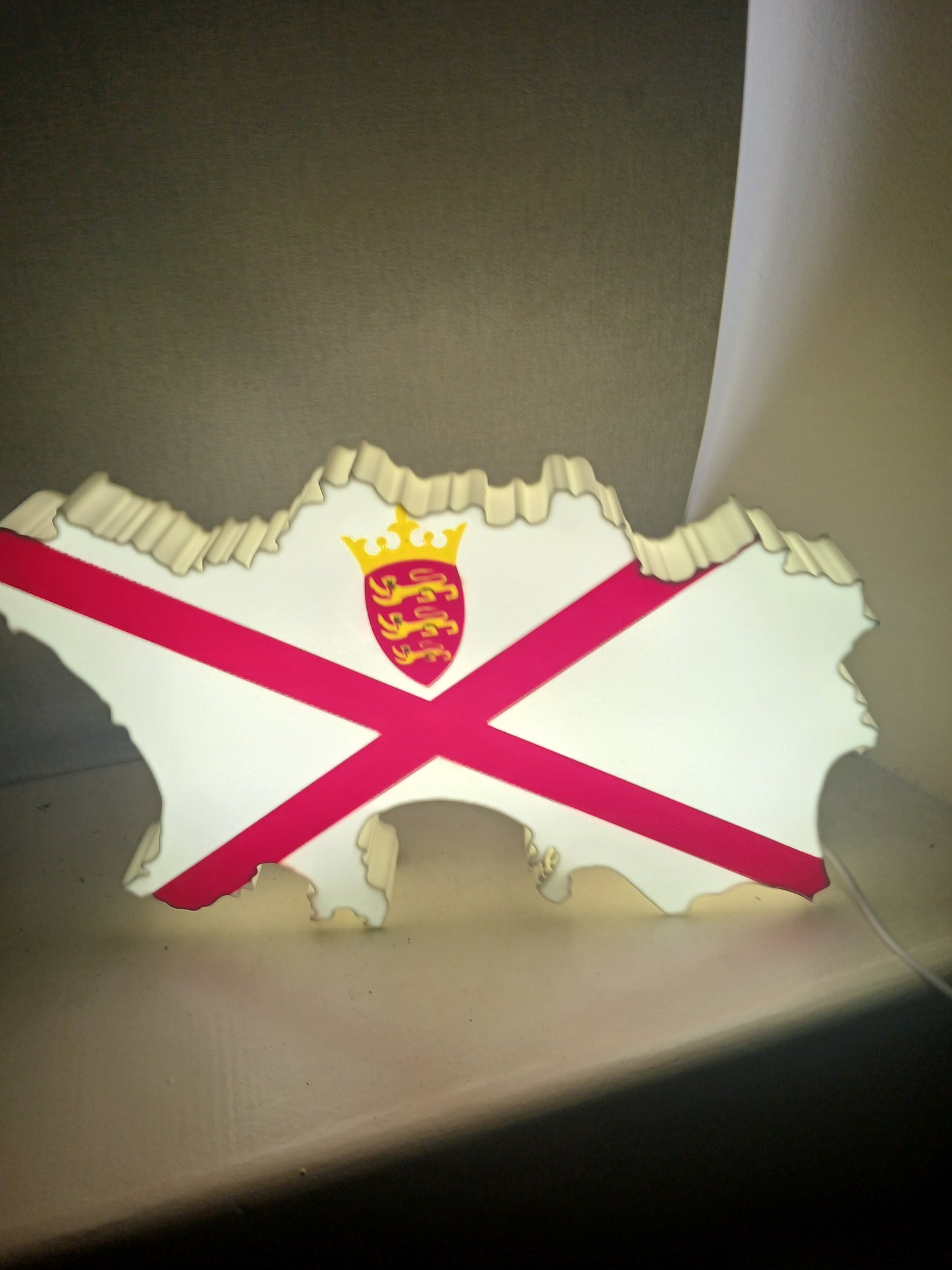 Jersey (Channel Islands) USB LED Lightbox 36 x 24cm