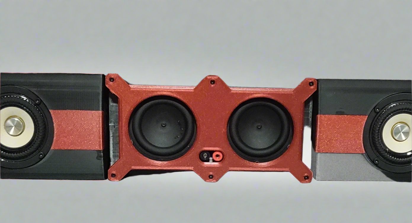 Boîtier de caisson de basses "HexiBox" double bande Tang W3-1876S