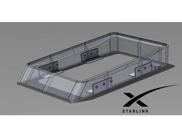 Starlink Flat Mount Socket for Rectangular Dish
