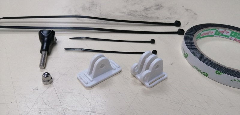 MINI CAMERA MOUNTING KIT FOR CYCLING HELMET