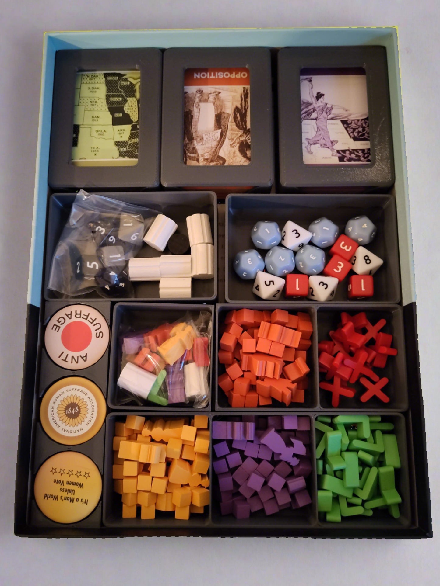 Votes for Women board game insert