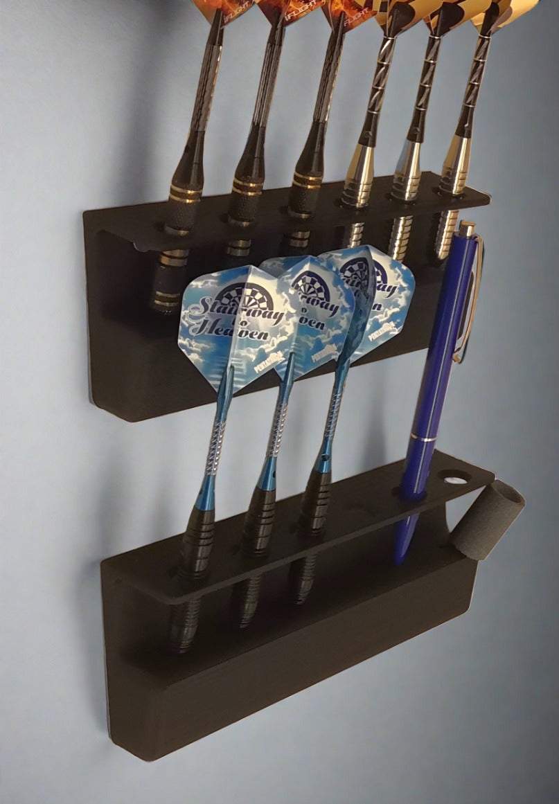 Wall Mounted Dart Holder for Soft and Steel Darts x 2