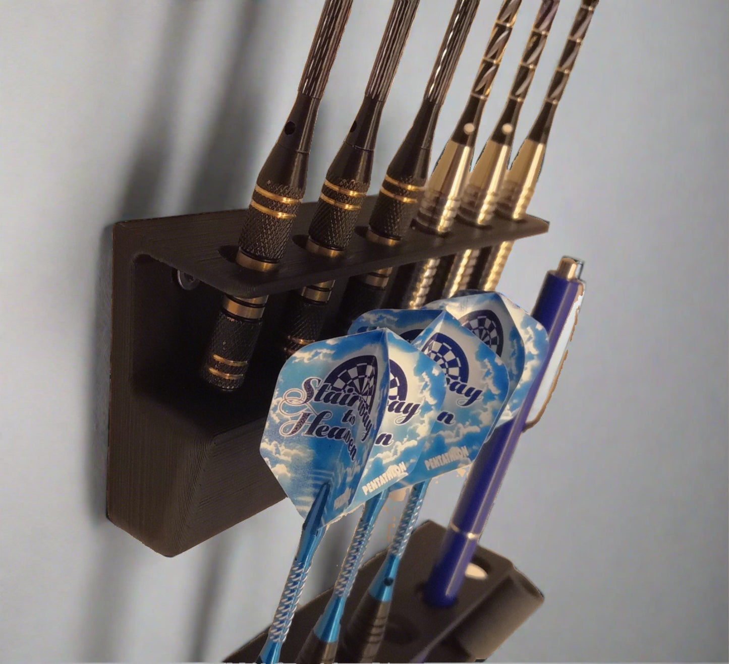 Wall Mounted Dart Holder for Soft and Steel Darts x 2