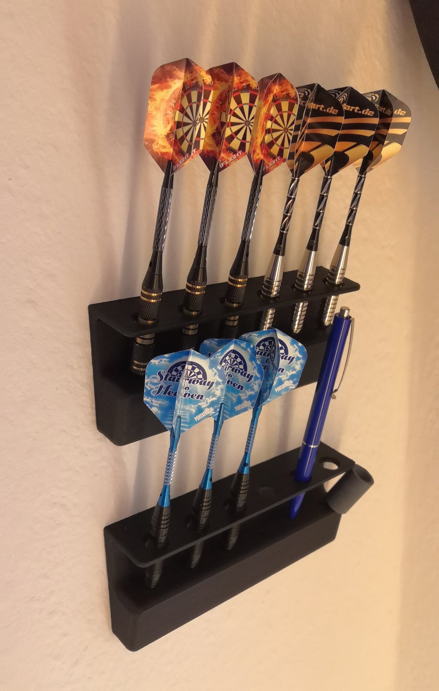 Wall Mounted Dart Holder for Soft and Steel Darts x 2