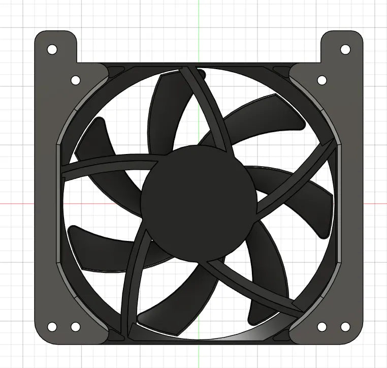 SSUPD Meshroom D - 120mm Side Fan Mount and 120mm slim (15mm) Top Fan Mount